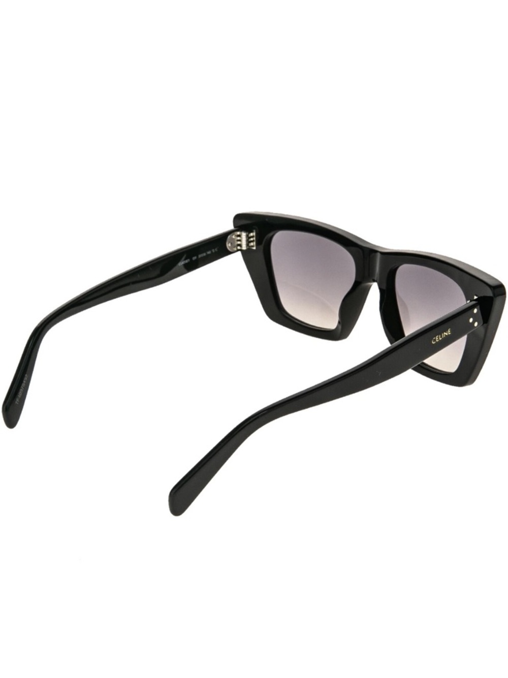 Celine Black Oversized Square Acetate Sunglasses 🕶️ with Gradient Lenses Italy - Picture 7 of 16